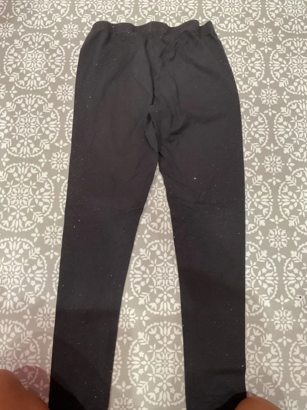 OshKosh B’gosh Girls Black Glitter Leggings Size 14 Good Condition